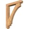 Ekena Millwork Imperial Arts and Crafts Smooth Bracket w/ Offset Brace, Western Red Cedar, 5 1/2"W x 32"D x 40"H BKT0604X32X40IMP03SWR - alternate 1